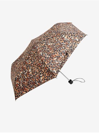 Černo-hnědý dámský deštník se zvířecím vzorem a technologií Stormwear™ Marks & Spencer 