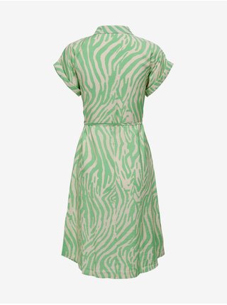 Světle zelené dámské vzorované košilové šaty JDY Camille