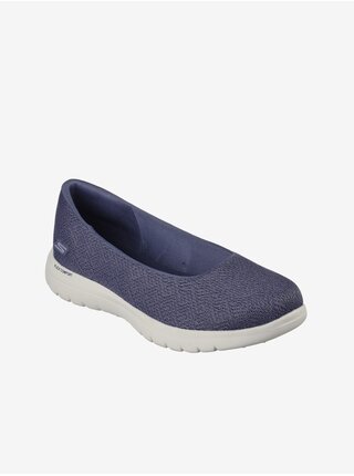 Tmavě modré dámské slip on tenisky Skechers