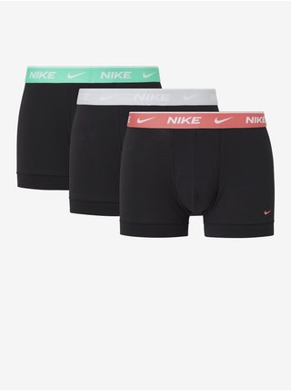 Sada tří pánských boxerek v černé barvě Nike