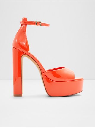 Oranžové dámské sandály na vysokém podpatku ALDO Nisa