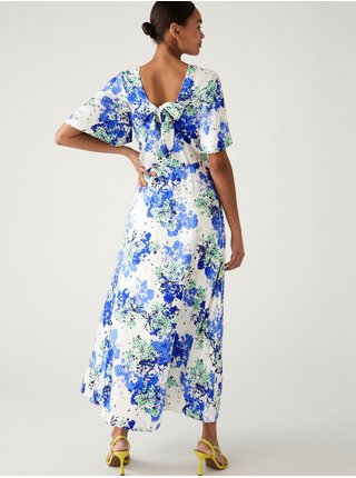 Šaty na denné nosenie pre ženy Marks & Spencer - biela, modrá, svetlozelená