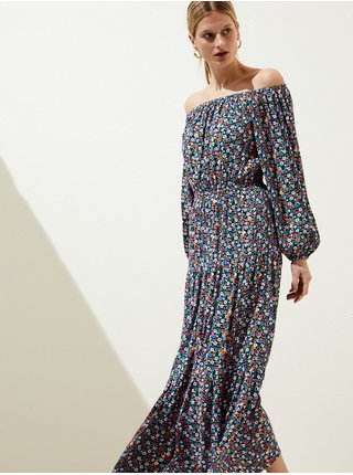 Voľnočasové šaty pre ženy Marks & Spencer - modrá, čierna, biela, ružová, oranžová