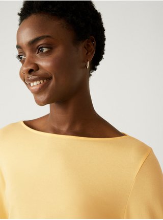 Basic tričká pre ženy Marks & Spencer - žltá
