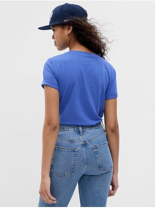 Modré dámské basic tričko GAP 
