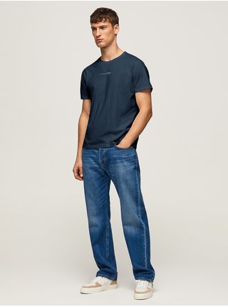 Tričká s krátkym rukávom pre mužov Pepe Jeans - tmavomodrá
