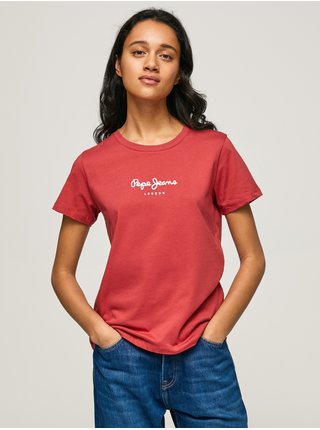 Červené dámské tričko Pepe Jeans
