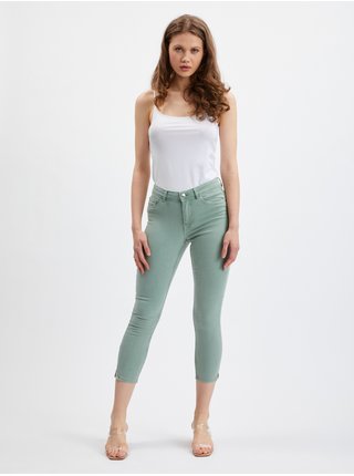 Světle zelené dámské skinny fit džíny ORSAY