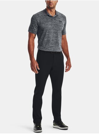 Šedé pánské žíhané sportovní polo tričko Under Armour UA Performance 3.0 Polo 
