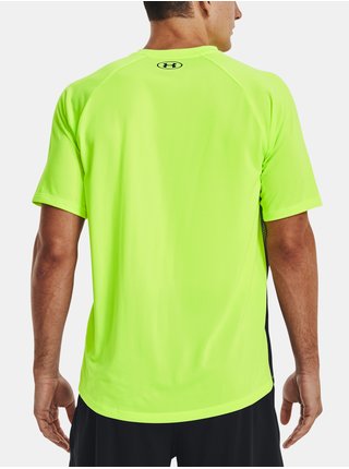 Černo-zelené pánské sportovní tričko Under Armour UA Tech Fade SS 