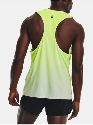 Neonově zelené pánské sportovní tílko Under Armour UA RUSH CICADA SINGLET 