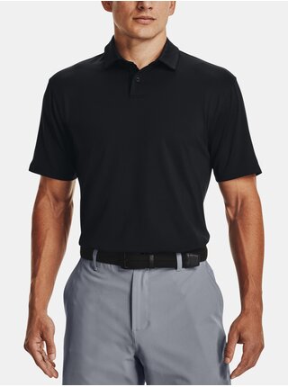 Černé pánské sportovní polo tričko Under Armour UA CRSTBL T2G  