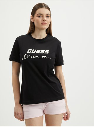 Čierne dámske tričko Guess Dalya