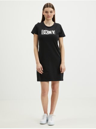 Čierne dámske šaty DKNY Two Tone