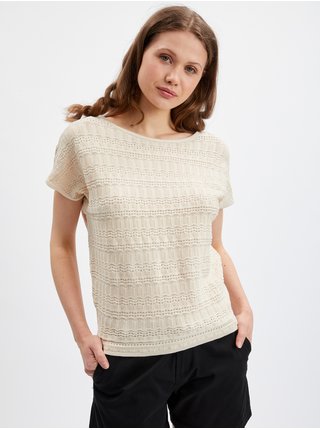 Béžové dámské béžové svetrové tričko ORSAY