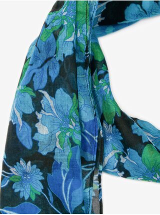 Modrý dámský květovaný šátek ORSAY