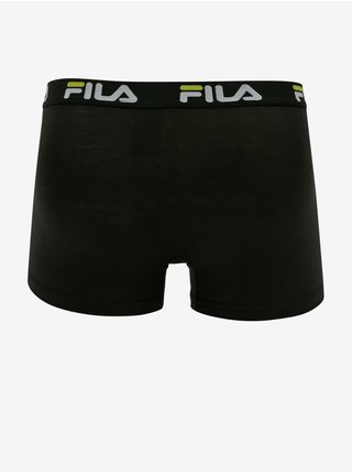Boxerky pre mužov FILA - čierna, svetlozelená