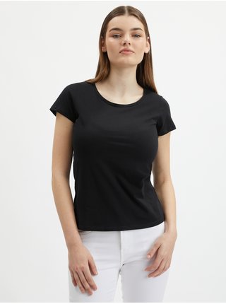 Súprava dvoch dámskych basic tričiek v bielej a čiernej farbe ORSAY