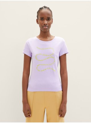 Svetlo fialové dámske tričko Tom Tailor Denim