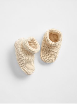 Béžové detské pletené topánky GAP Brannan