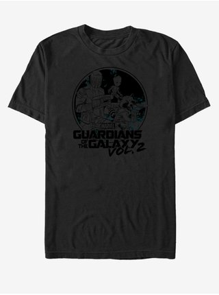 Černé unisex tričko Star-Lord Strážci Galaxie vol.2 ZOOT.FAN Marvel 