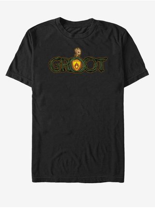 Černé unisex tričko Groot Strážci Galaxie ZOOT.FAN Marvel 
