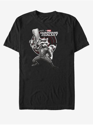 Černé unisex tričko Rocket Strážci Galaxie ZOOT.FAN Marvel 