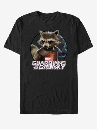 Černé uánisex tričko Rocket Strážci Galaxie ZOOT.Fan Marvel 