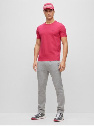 Tmavě růžové pánské tričko Hugo Boss