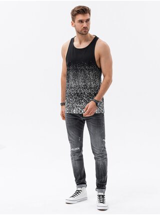 Tielka pre mužov Ombre Clothing - čierna, biela
