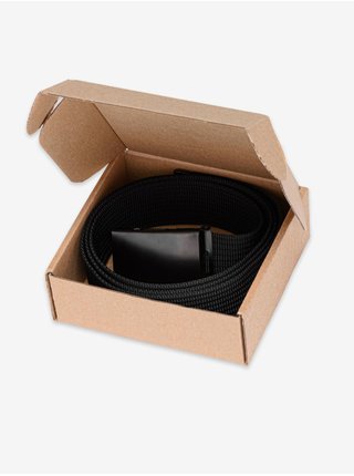 Černý pánský látkový pásek Ombre Clothing 