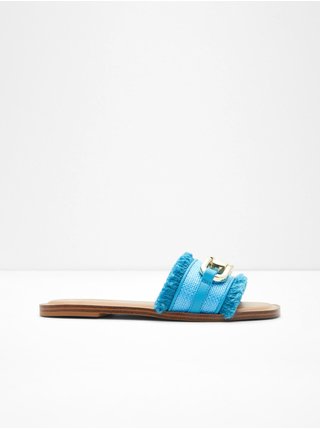 Modré dámské pantofle ALDO Fringie  