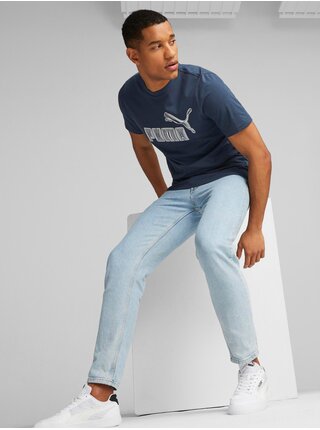 Tmavě modré pánské tričko Puma