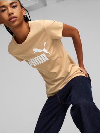 Béžové dámské tričko Puma