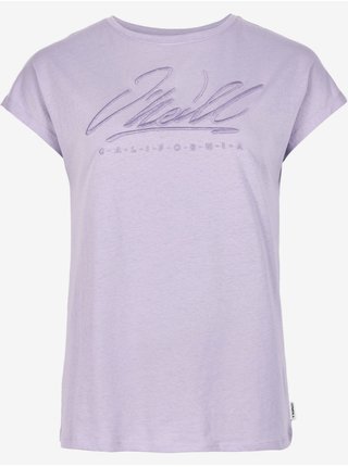 Světle fialové dámské tričko O'Neill SIGNATURE T-SHIRT  