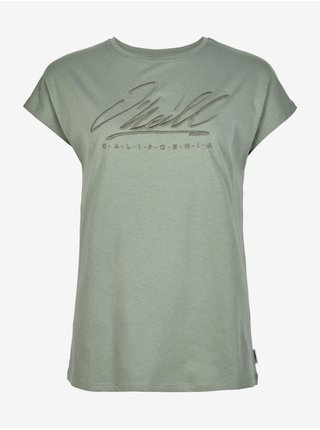 Světle zelené dámské tričko s nápisem O'Neill SIGNATURE T-SHIRT  