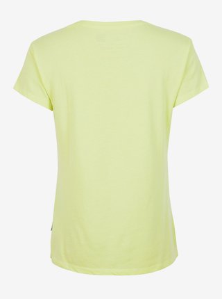 Žluté dámské basic tričko O'Neill ESSENTIALS T-SHIRT  