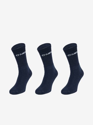 Súprava troch párov ponožiek v tmavo modrej farbe O'Neill