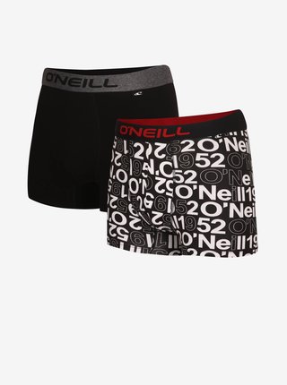 Boxerky pre mužov O'Neill - tmavosivá, čierna, biela, červená