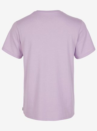 Světle fialové dámské basic tričko s véčkovým výstřihem O'Neill ESSENTIALS V-NECK T-SHIRT 