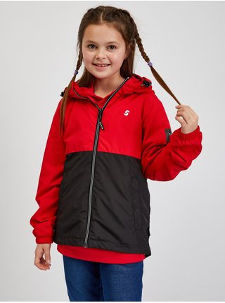 Čierno-červená detská bunda SAM73 Apus