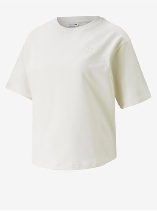 Topy a trička pre ženy Puma - krémová