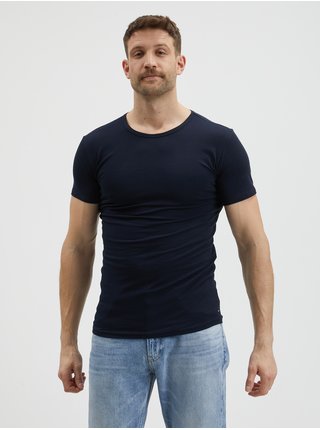 Sada tří pánských basic triček v černé, tmavě modré a bílé barvě Tommy Hilfiger Premium Essentials