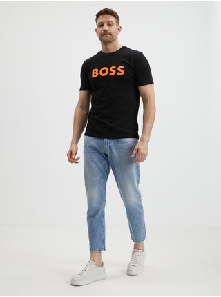 Čierne pánske tričko Hugo Boss Thinking