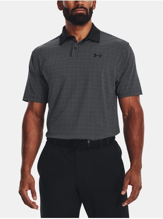 Černé pánské vzorované sportovní polo tričko Under Armour UA T2G Printed Polo  