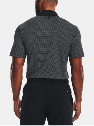Černé pánské vzorované sportovní polo tričko Under Armour UA T2G Printed Polo  