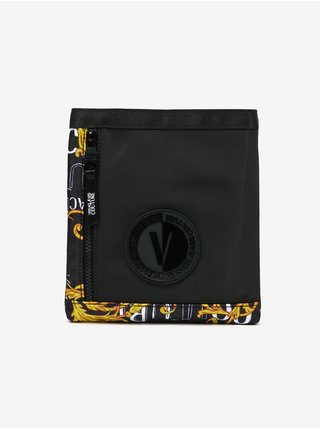 Čierna pánska vzorovaná taška cez rameno Versace Jeans Couture