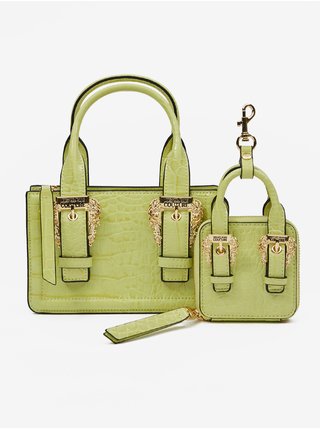 Svetlo zelená dámska kabelka s puzdrom Versace Jeans Couture