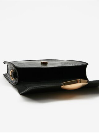 Černá vzorovaná crossbody kabelka Pieces Tilde