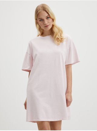 Světle růžové dámské basic šaty Pieces Taryn